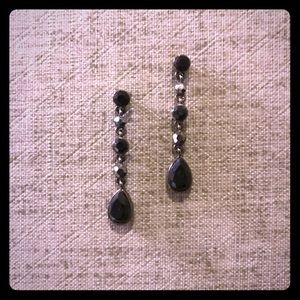 Black Drop Earrings